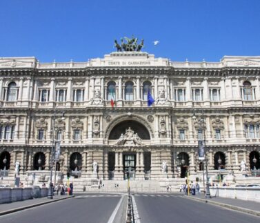 Corte di Cassazione italiana, palazzo storico sede della giustizia civile e penale