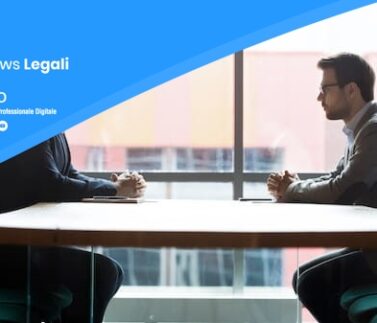 Due professionisti in riunione d'affari discutono questioni legali e contrattuali in ufficio moderno